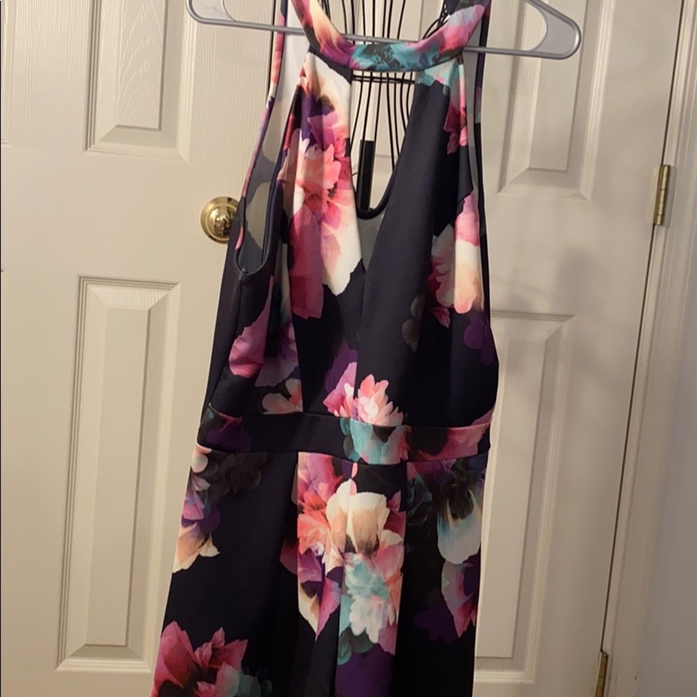 Flower print romper